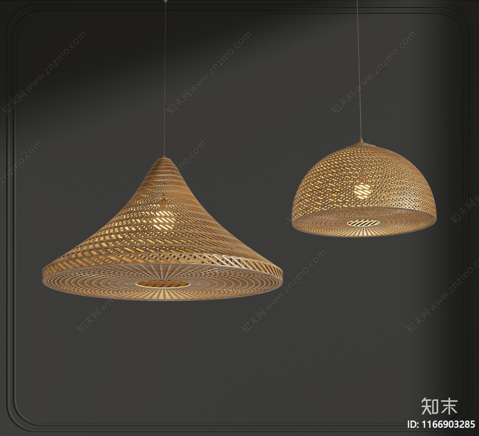 侘寂吊灯3D模型下载【ID:1166903285】