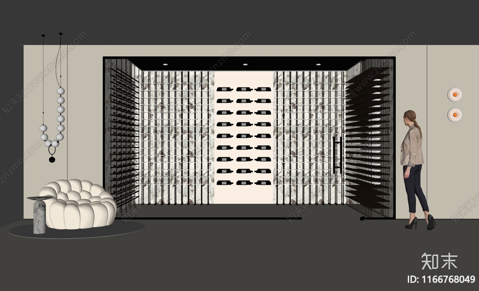 现代酒窖SU模型下载【ID:1166768049】