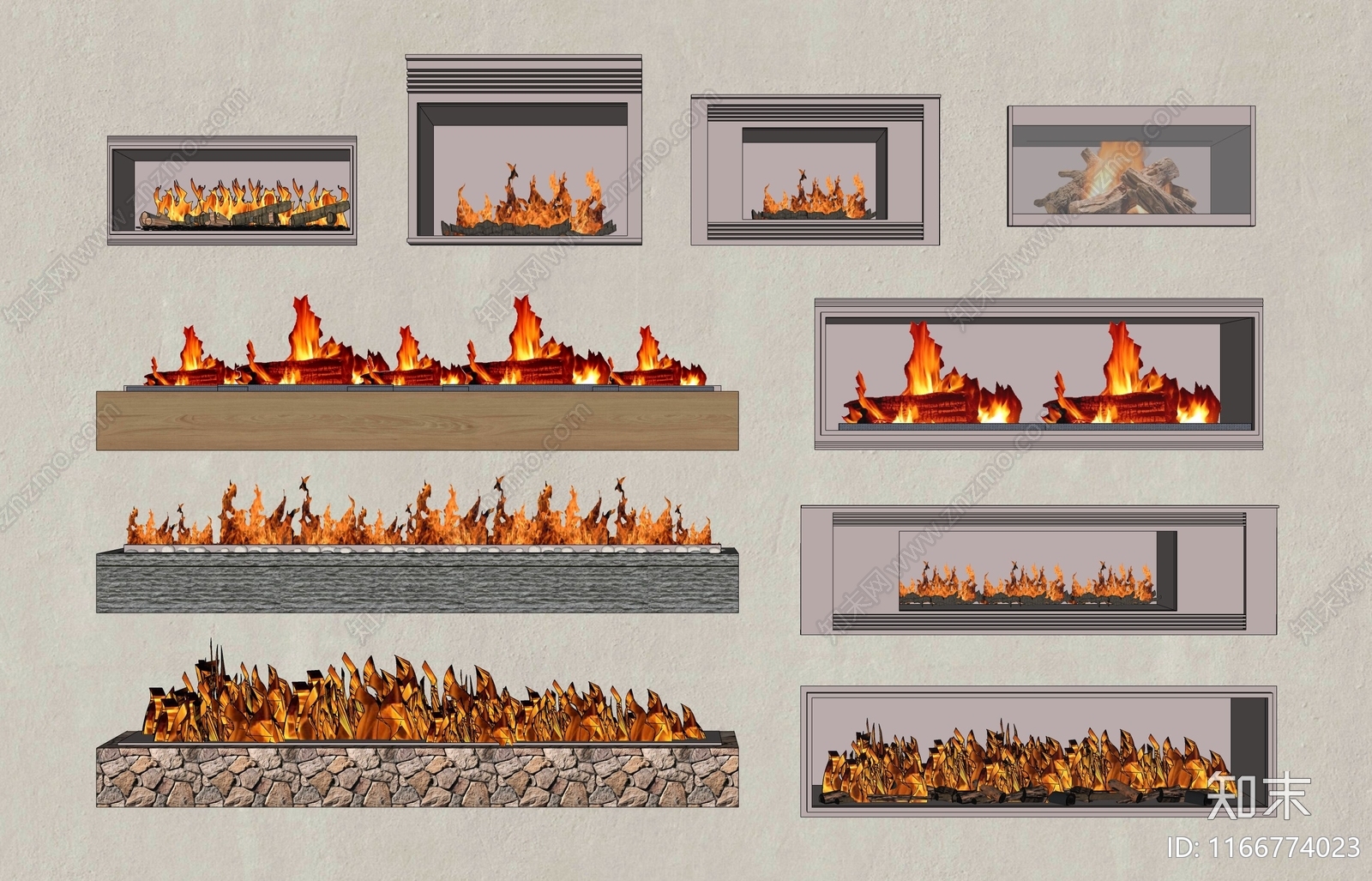 现代北欧壁炉SU模型下载【ID:1166774023】