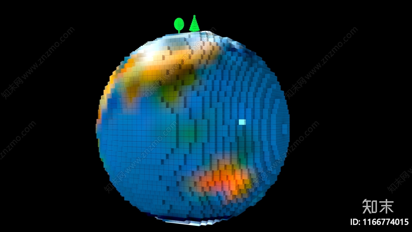 景观雕塑3D模型下载【ID:1166774015】