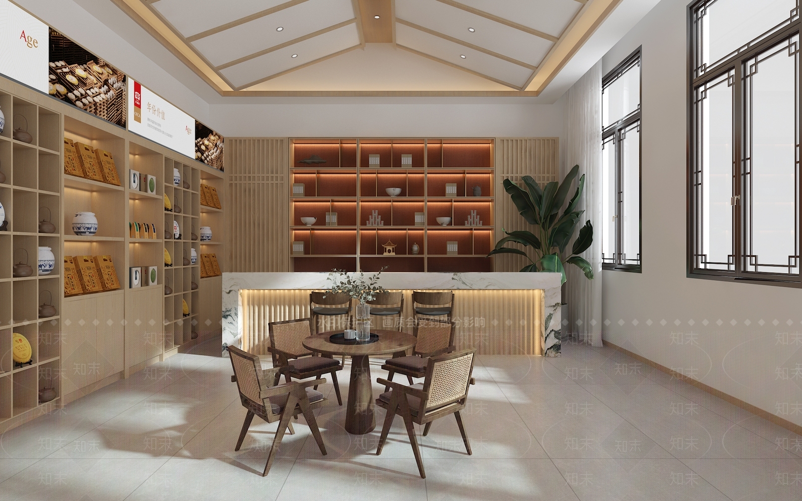 新中式其他店铺SU模型下载【ID:1166776594】