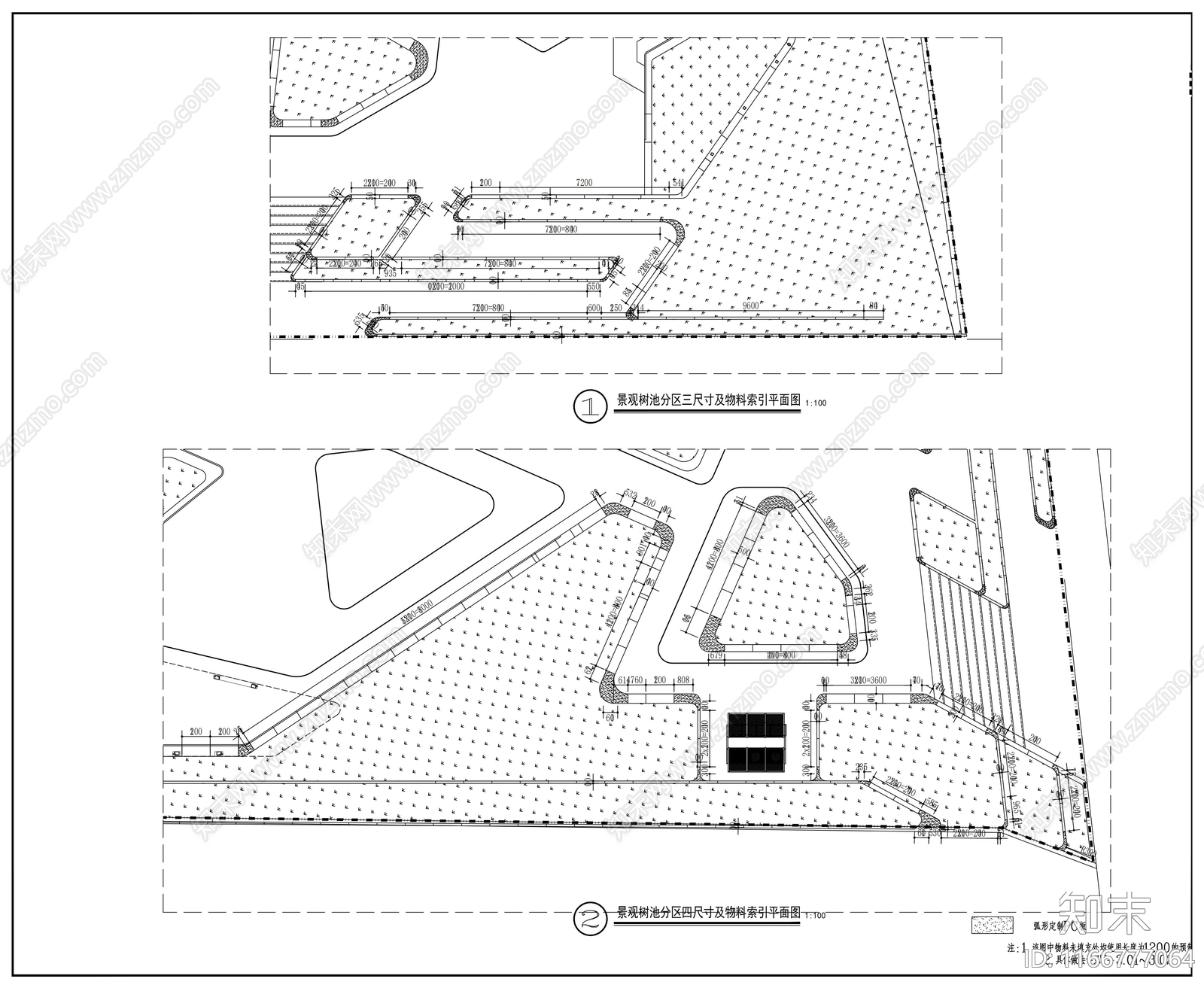 现代公园景观cad施工图下载【ID:1166777064】