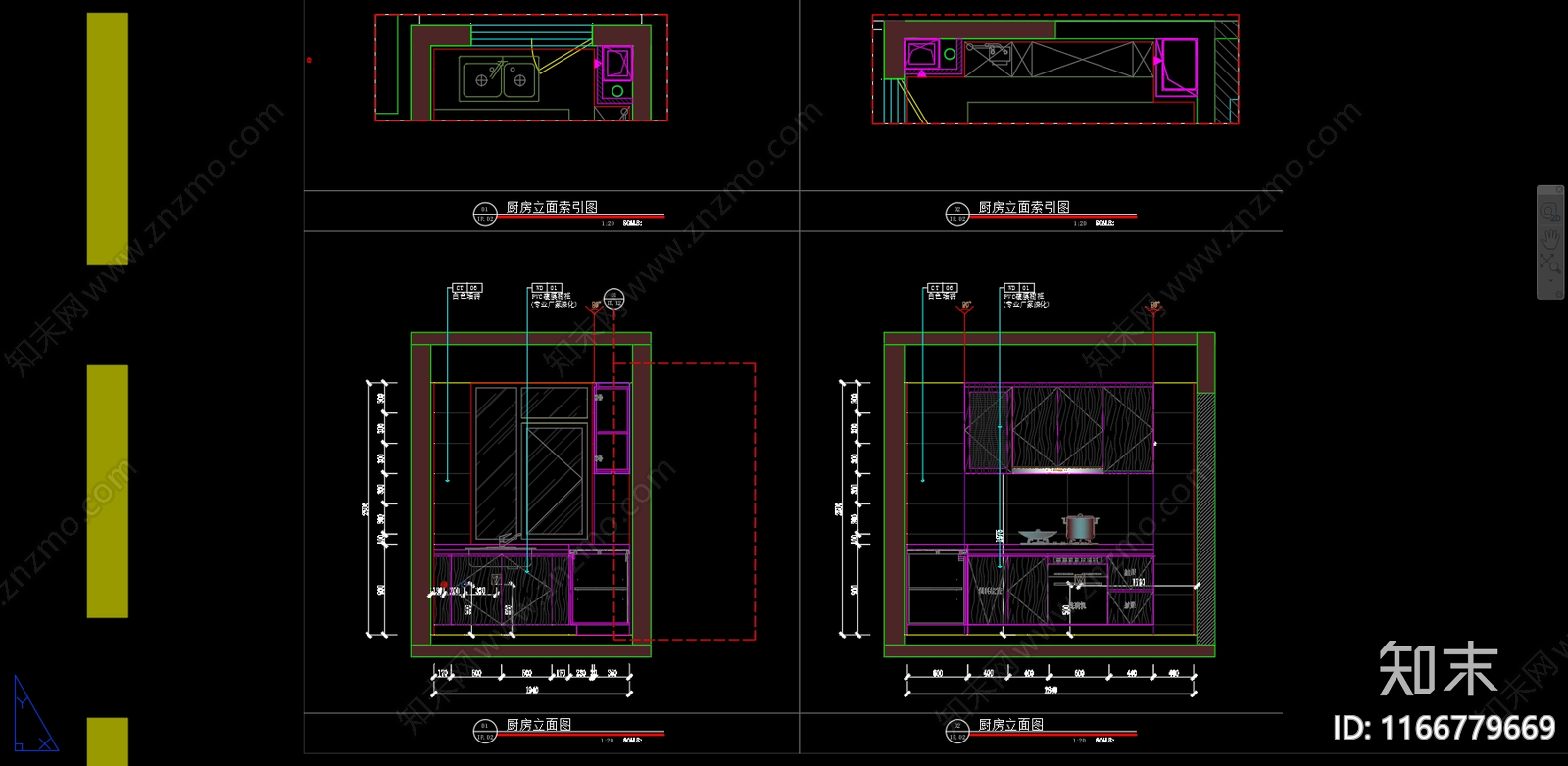 现代整体家装空间cad施工图下载【ID:1166779669】