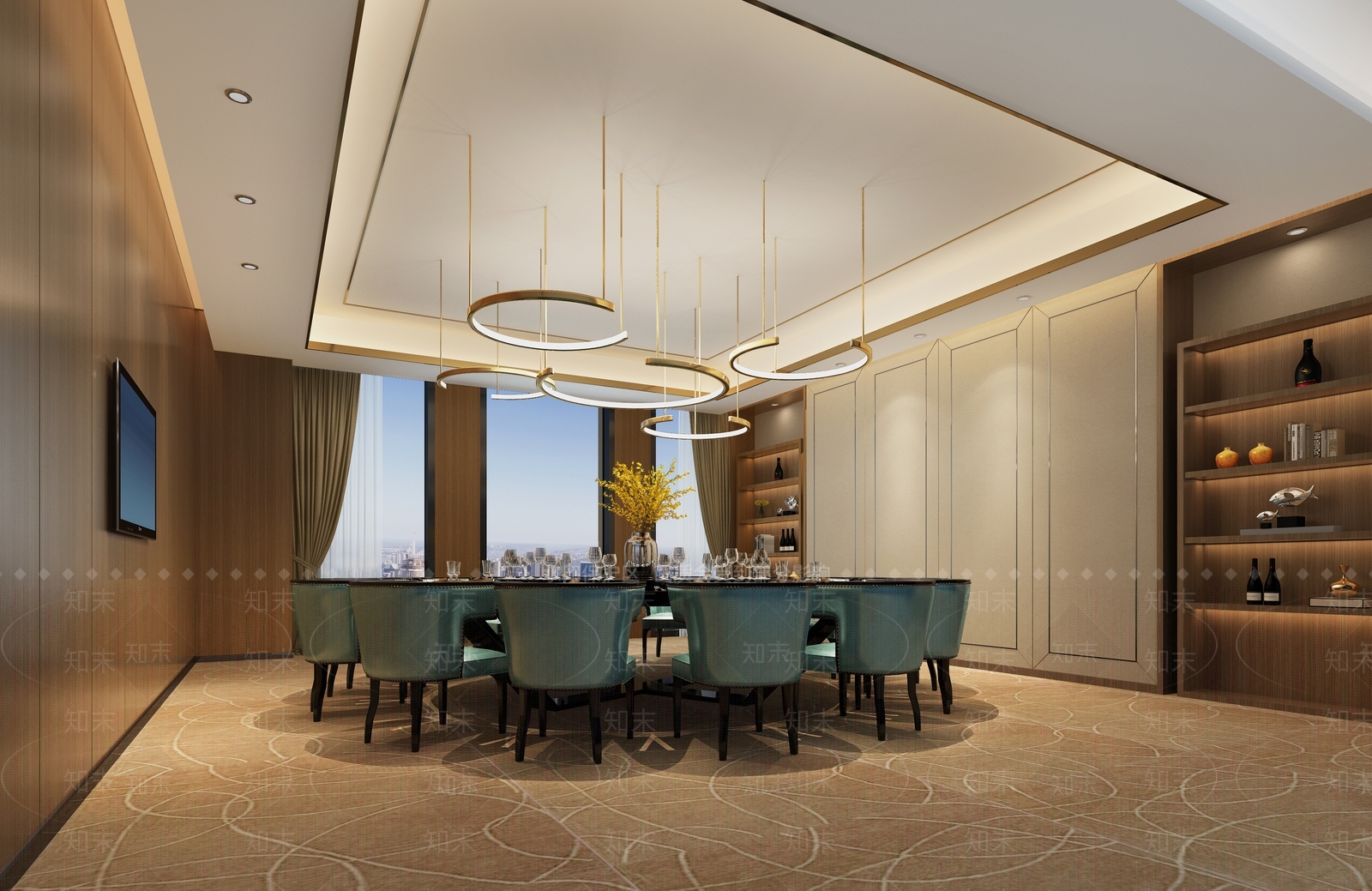 现代轻奢包厢3D模型下载【ID:1166780289】