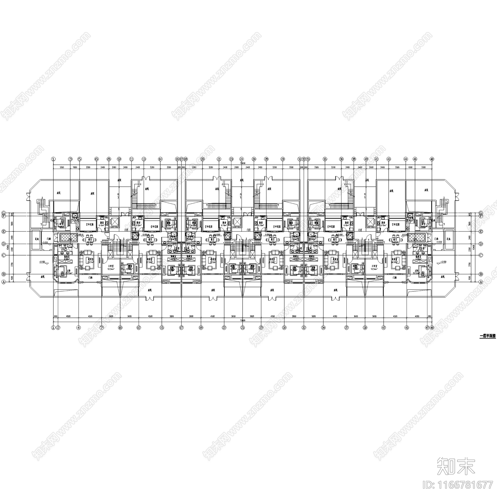 欧式住宅楼建筑施工图下载【ID:1166781677】