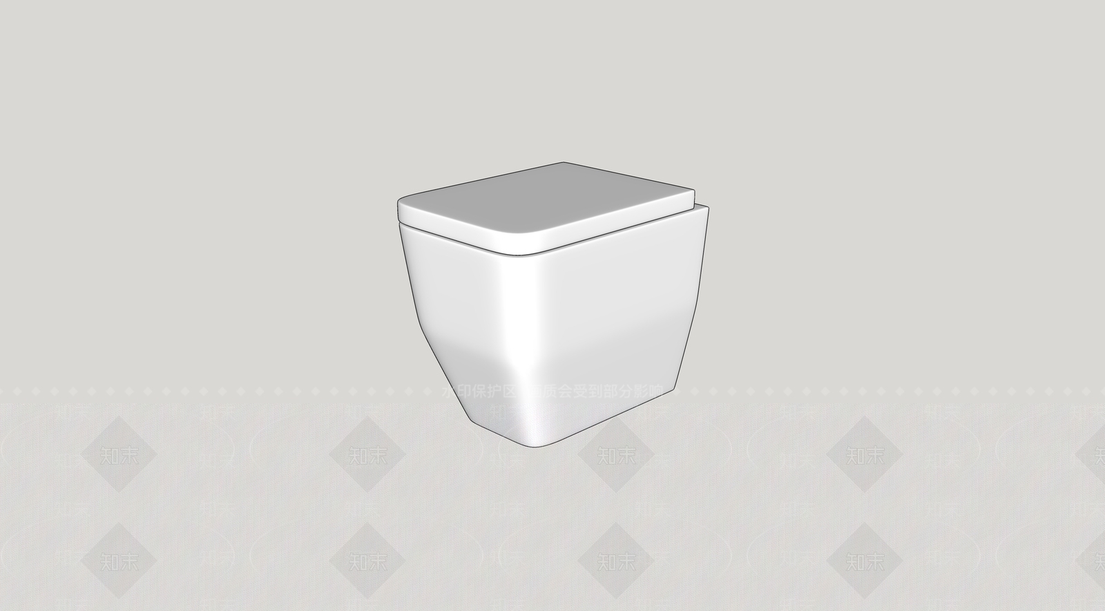 马桶SU模型下载【ID:1166782177】