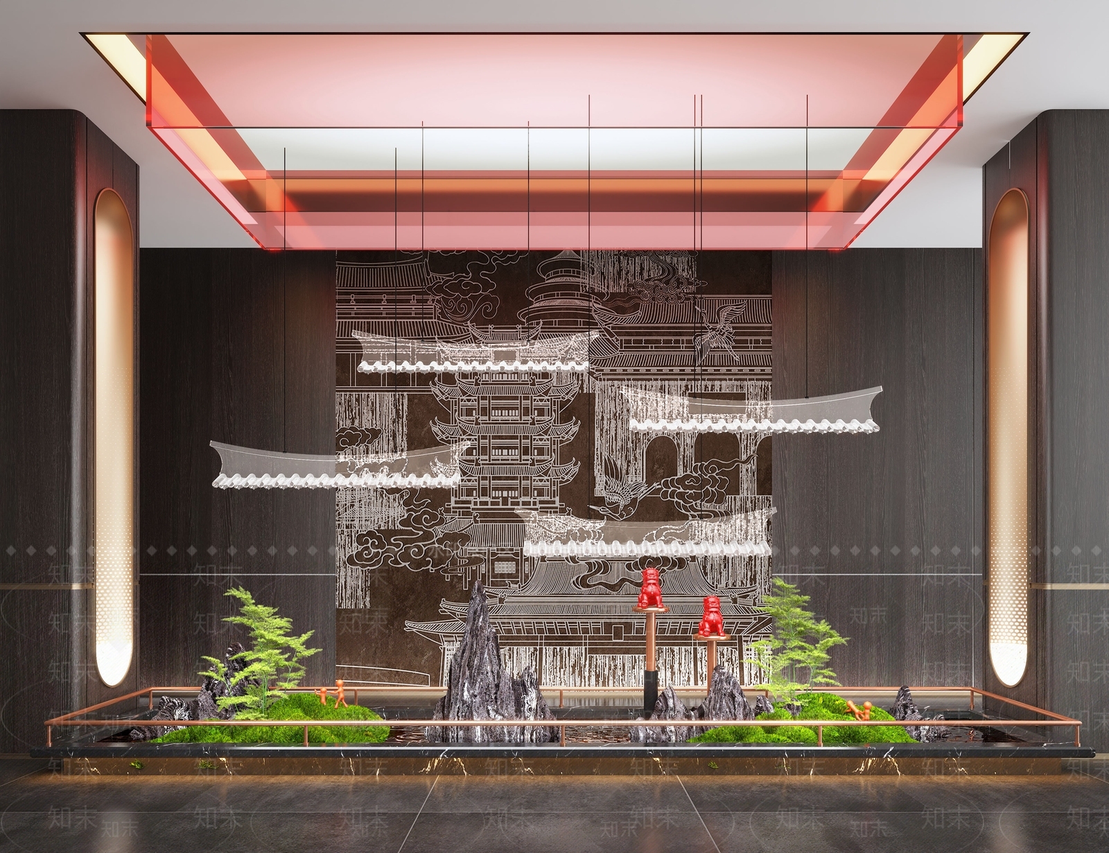 室内景观SU模型精品下载_SketchUp模型_知末网