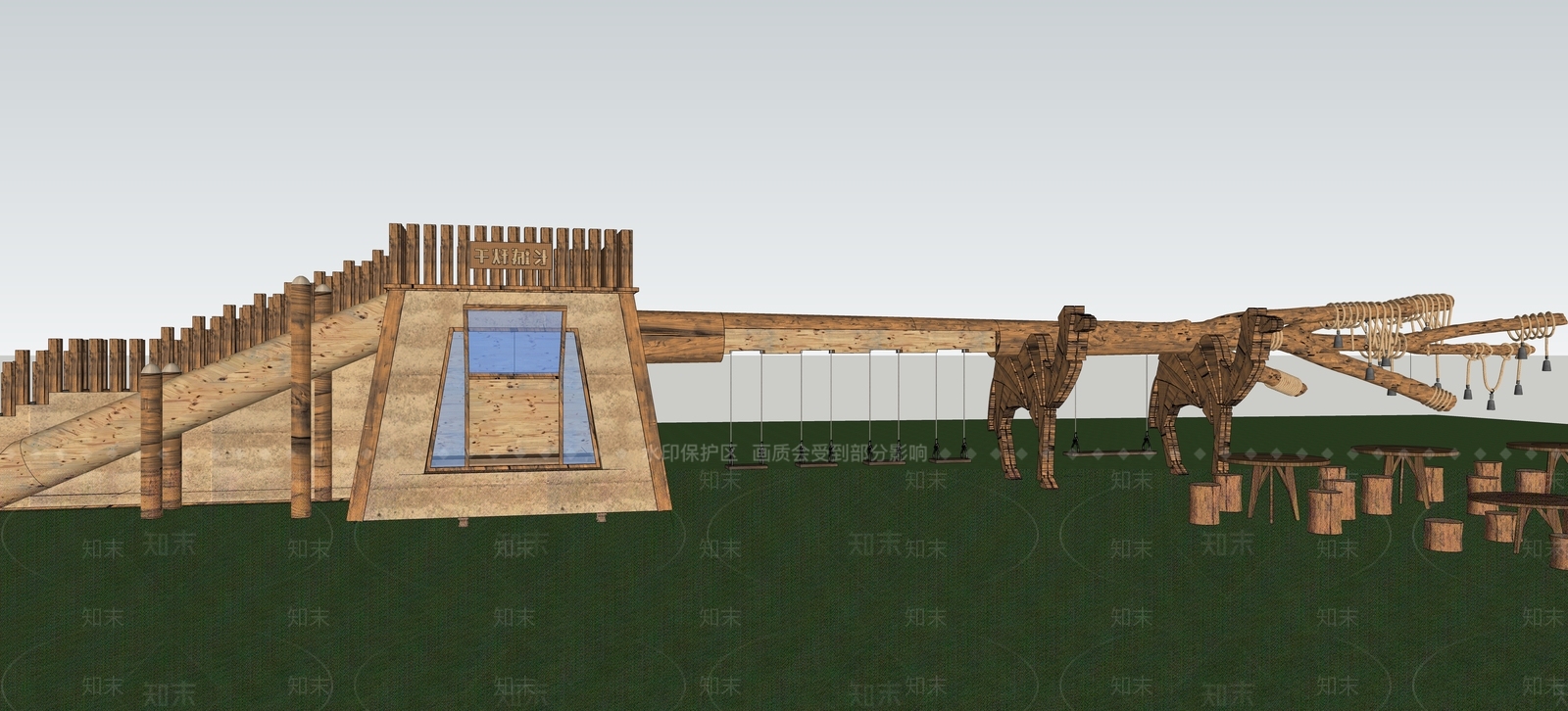 儿童器材组合SU模型下载【ID:1166785097】