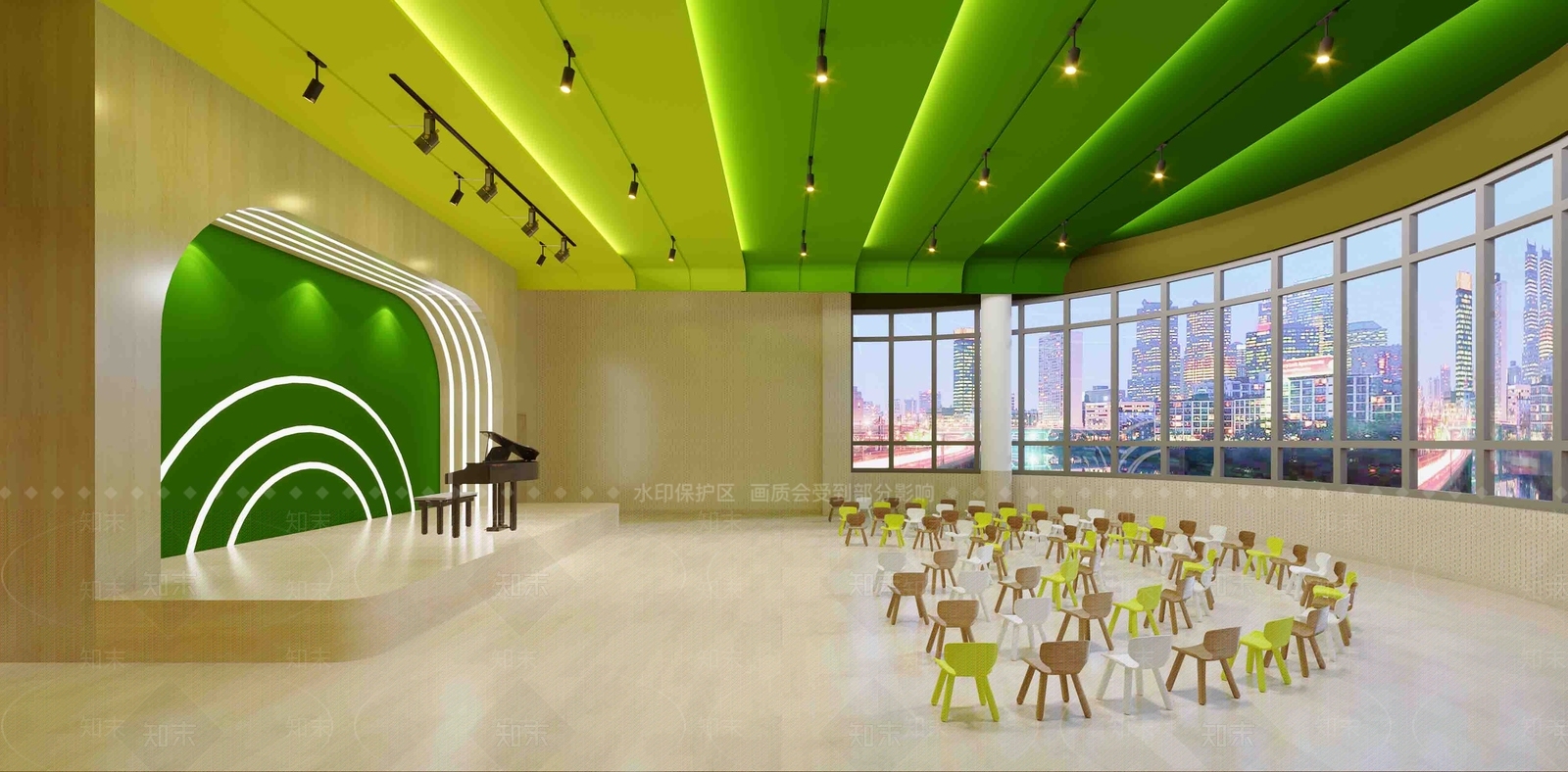 现代幼儿园3D模型下载【ID:1166793942】