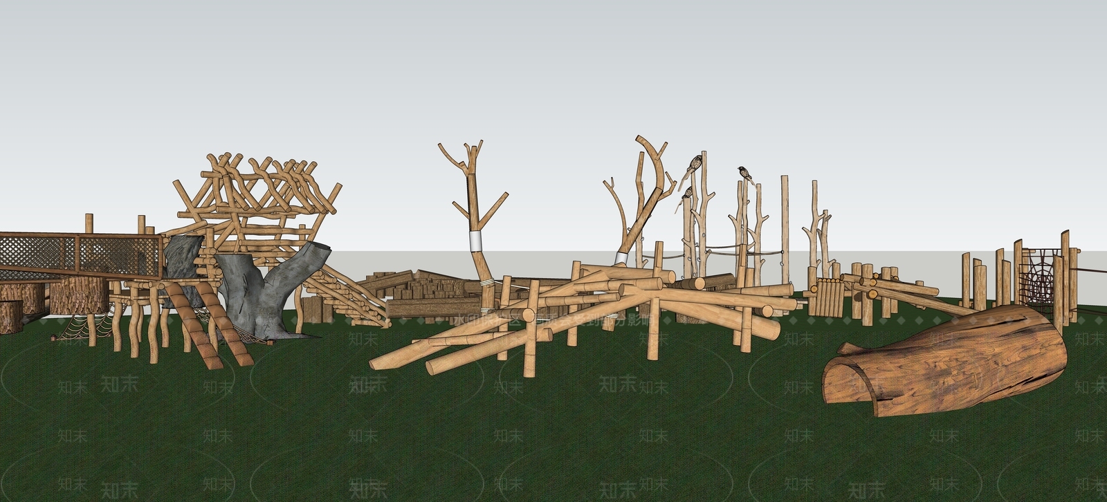 儿童器材组合SU模型下载【ID:1166797436】