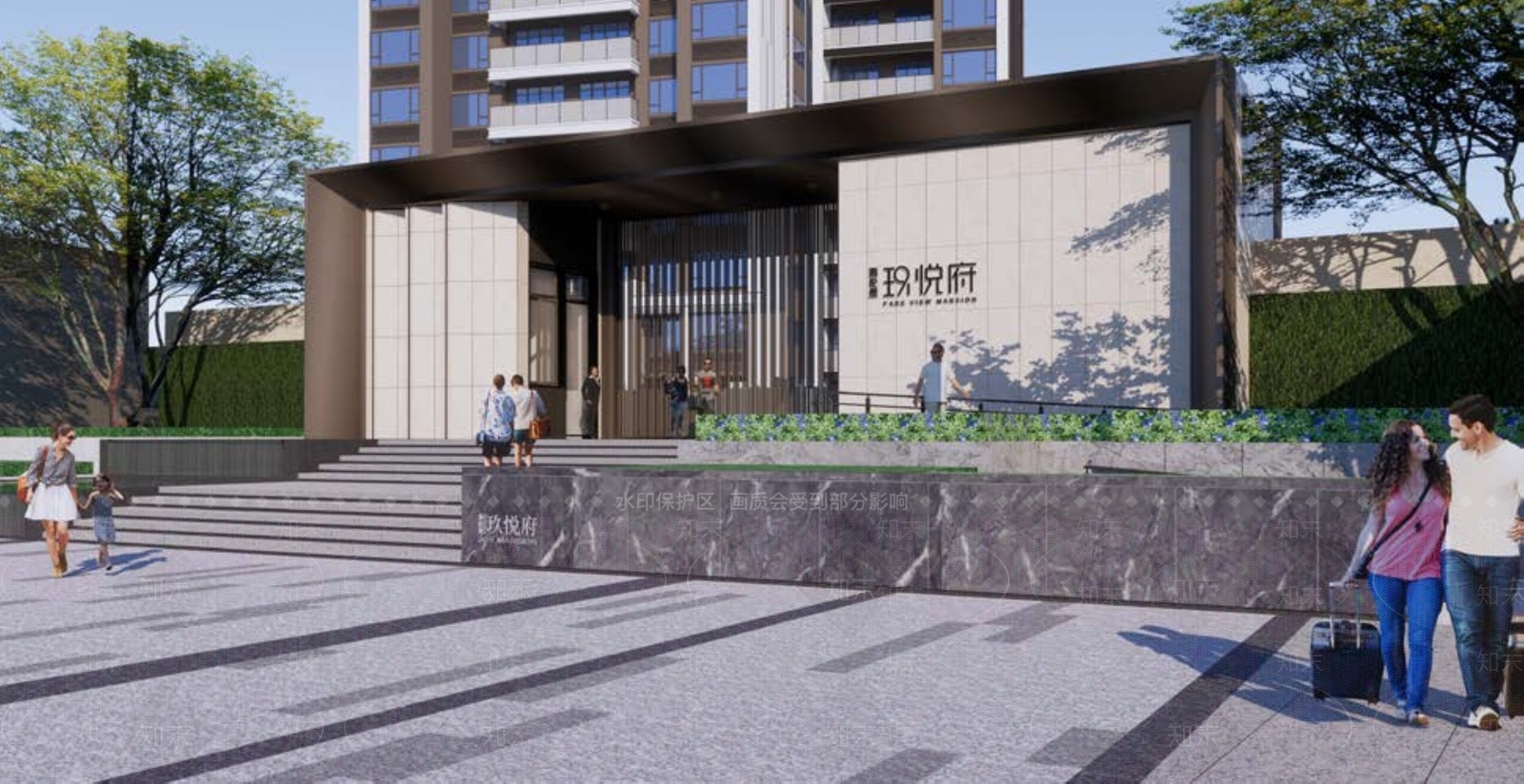 现代入口大门SU模型下载【ID:1166800659】