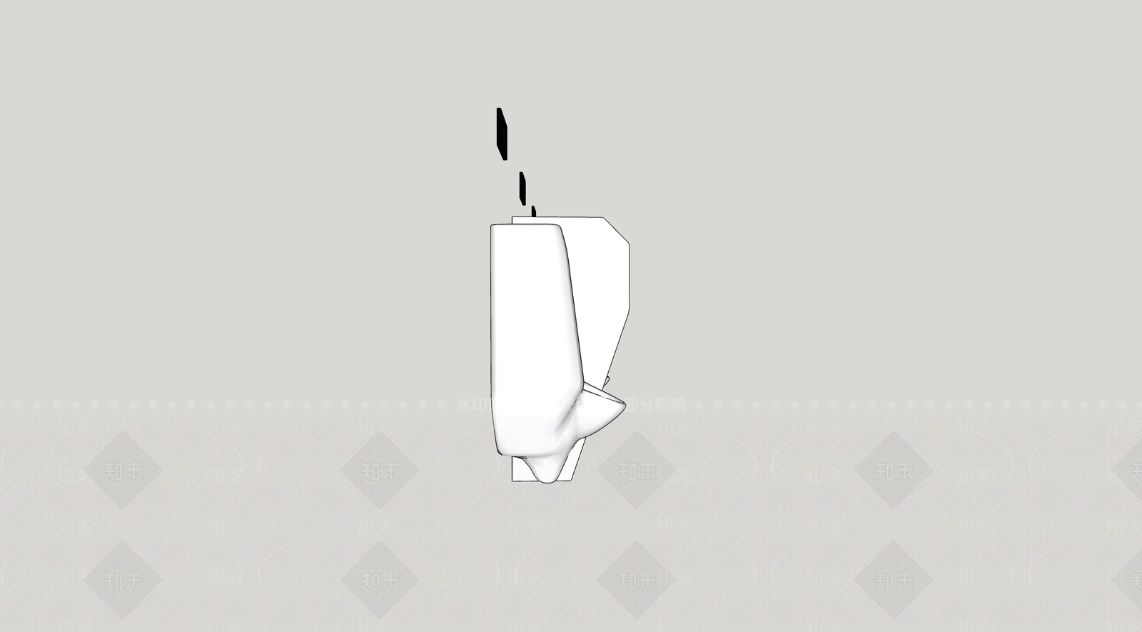 小便斗SU模型下载【ID:1166801307】