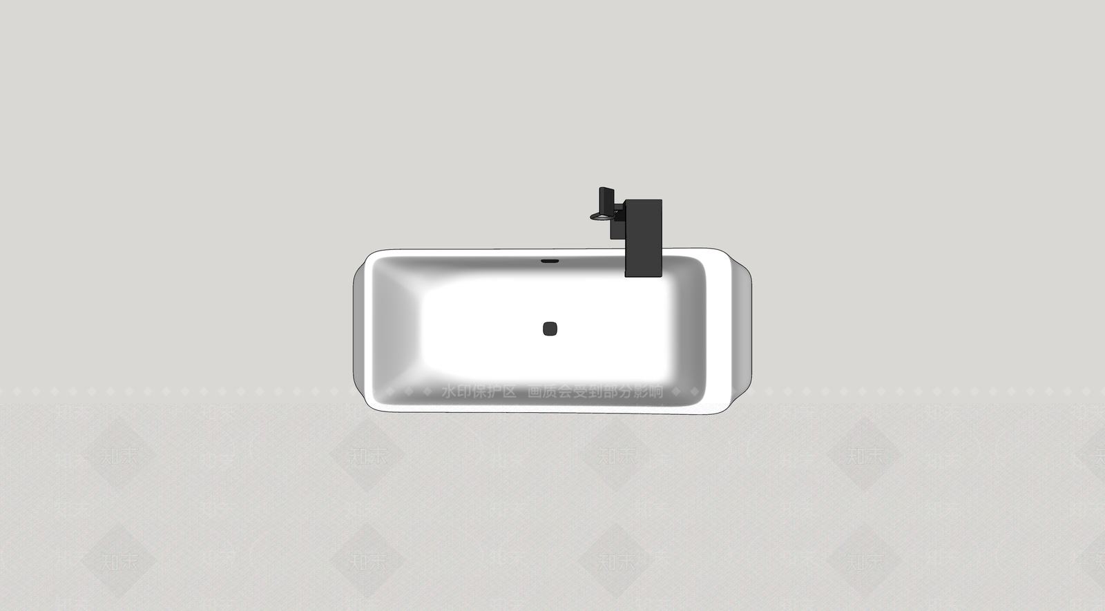 浴缸SU模型下载【ID:1166801402】