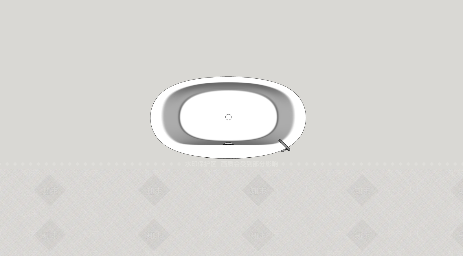 浴缸SU模型下载【ID:1166801882】