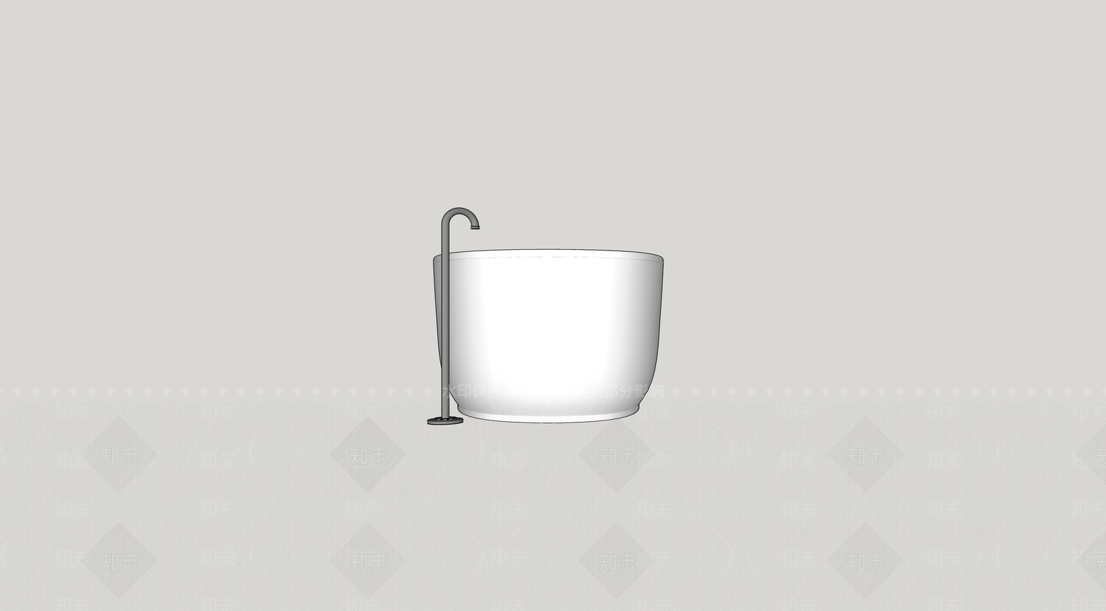 浴缸SU模型下载【ID:1166801882】