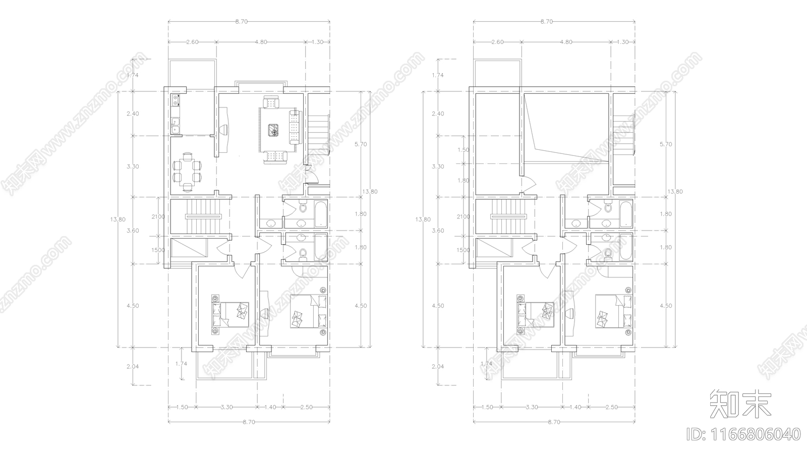 现代公寓施工图下载【ID:1166806040】