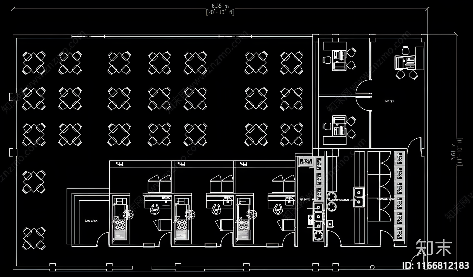 现代奶茶店施工图下载【ID:1166812183】