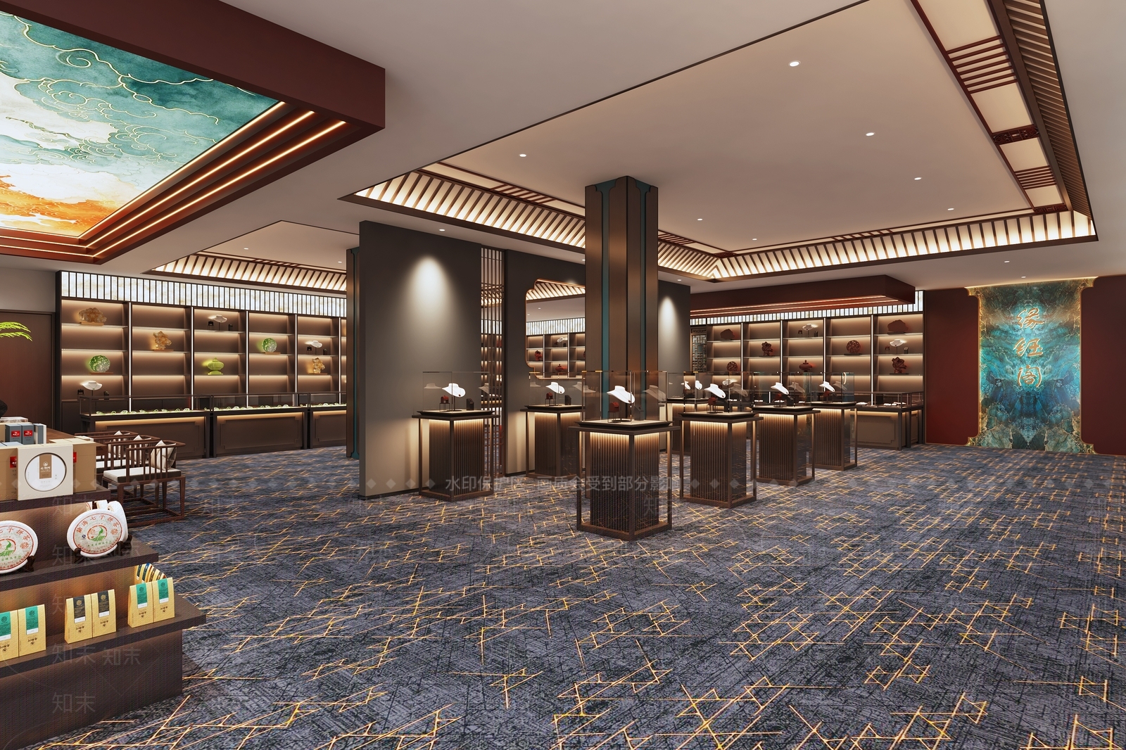 中式珠宝店3D模型下载【ID:1166816205】