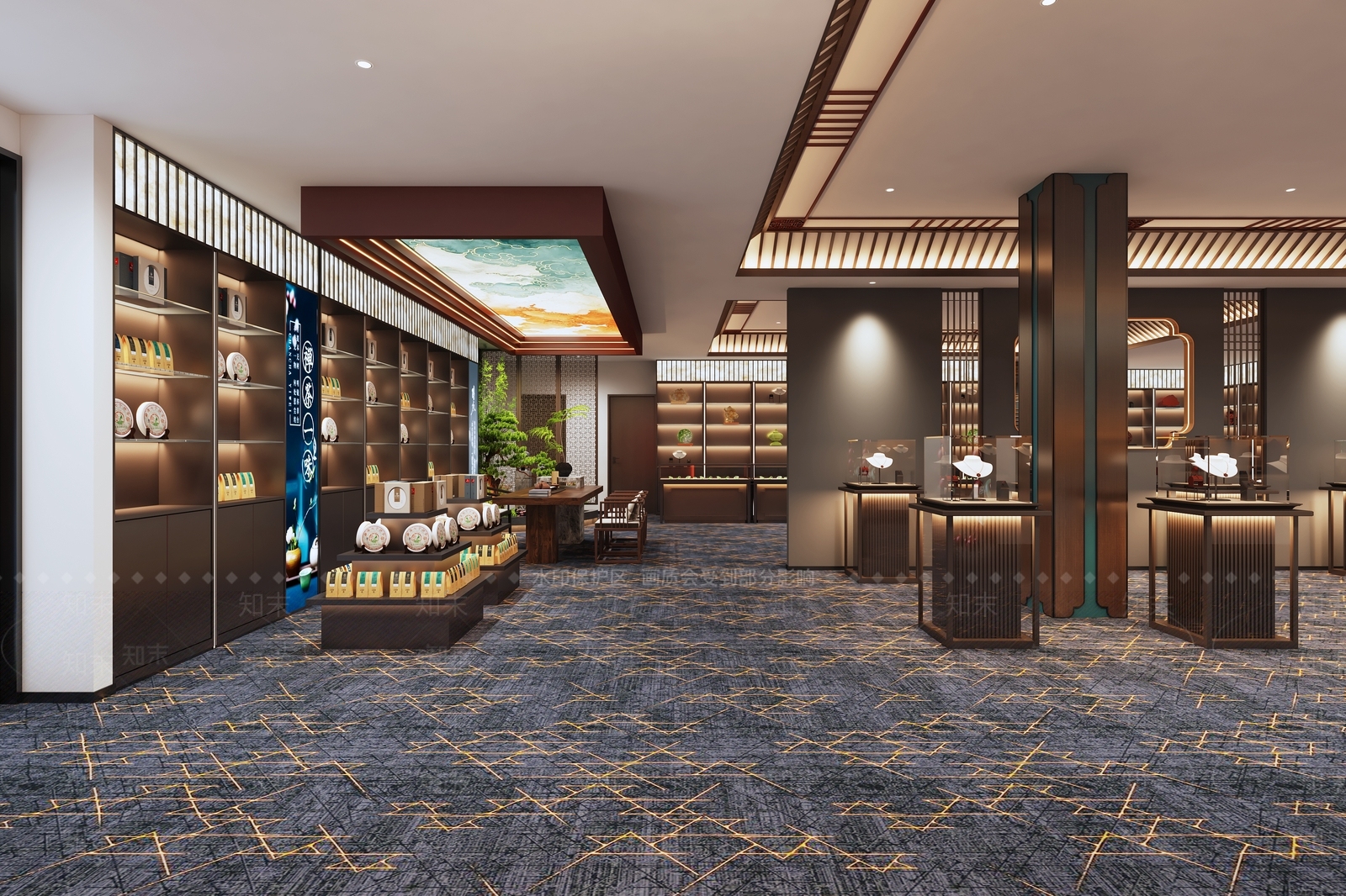 中式珠宝店3D模型下载【ID:1166816205】