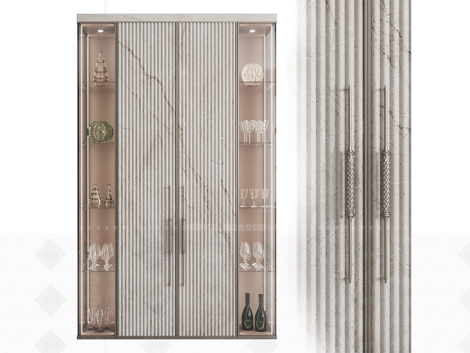 现代酒柜3D模型下载【ID:1166821756】