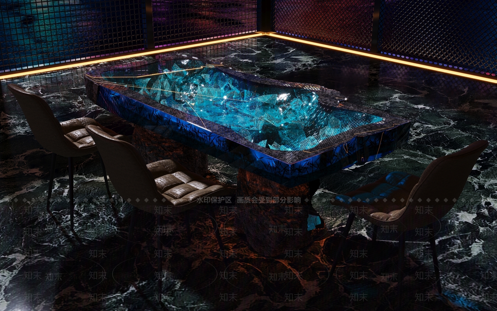 轻奢工业其他桌椅3D模型下载【ID:1166825350】