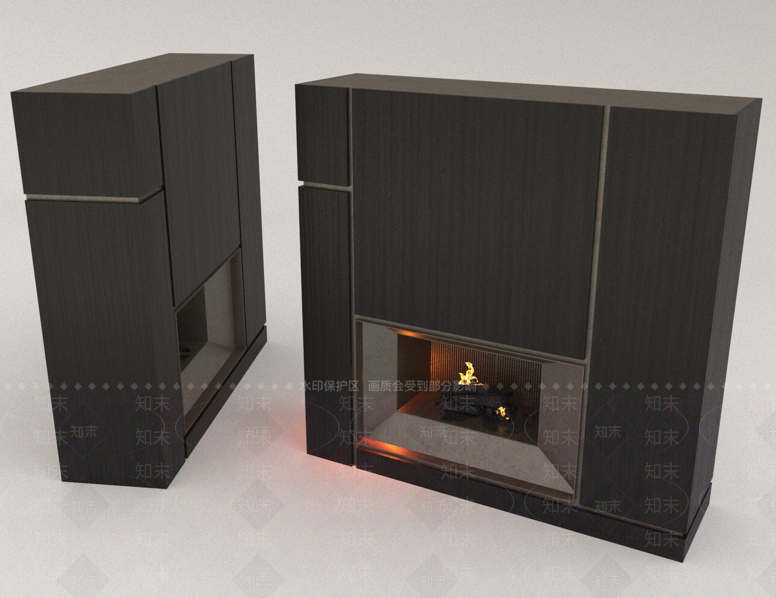 现代壁炉3D模型下载【ID:1166827474】