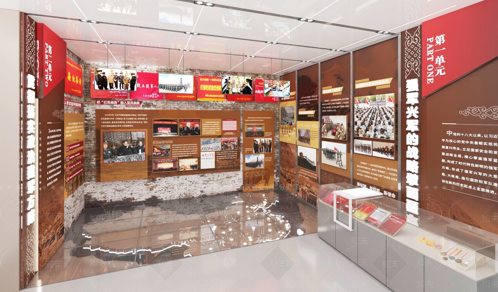 现代党建展厅SU模型下载【ID:1166832211】