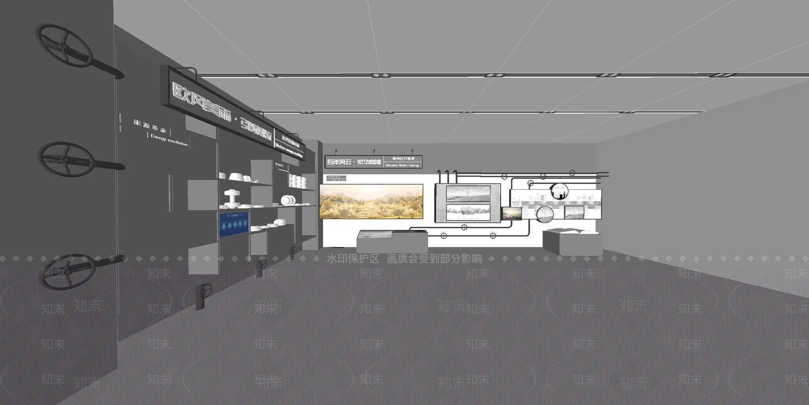 现代工业其他展厅SU模型下载【ID:1166833118】