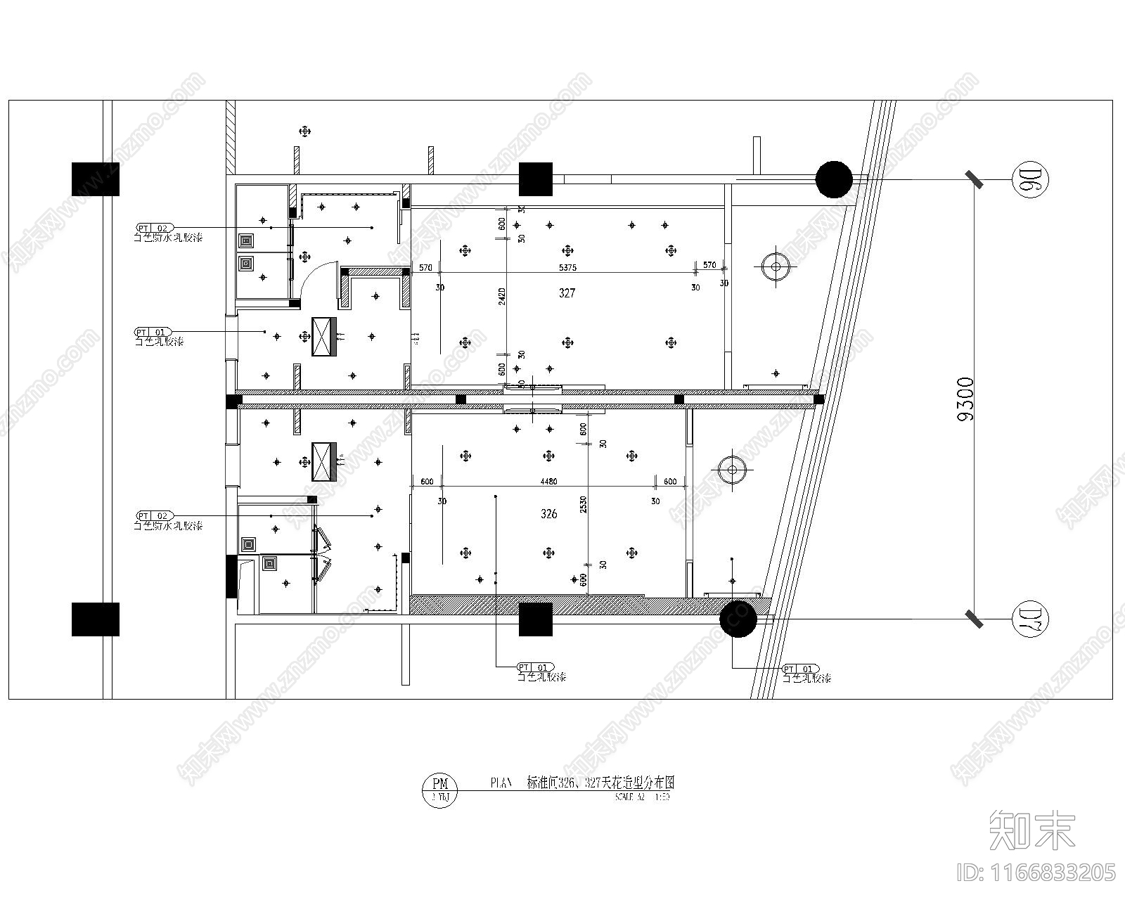 现代酒店cad施工图下载【ID:1166833205】