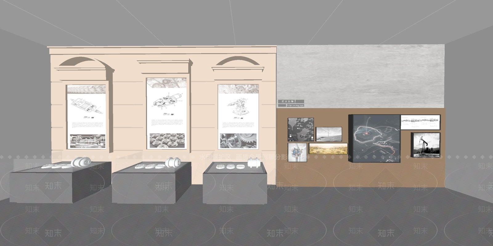 现代工业其他展厅SU模型下载【ID:1166833345】