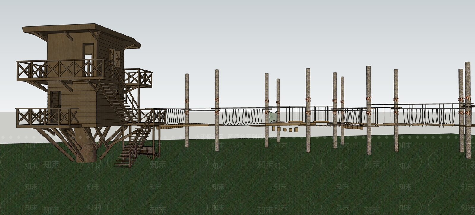 儿童器材组合SU模型下载【ID:1166833585】