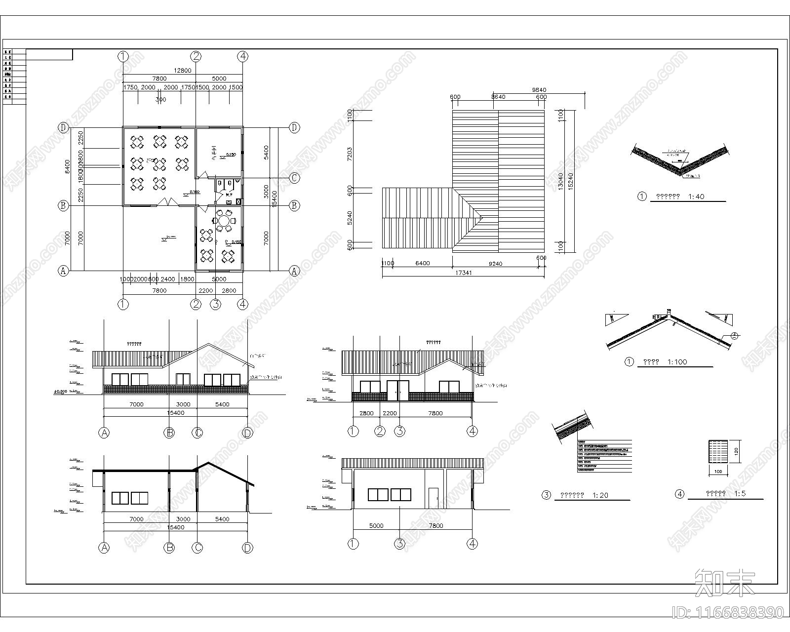 其他餐饮空间cad施工图下载【ID:1166838390】