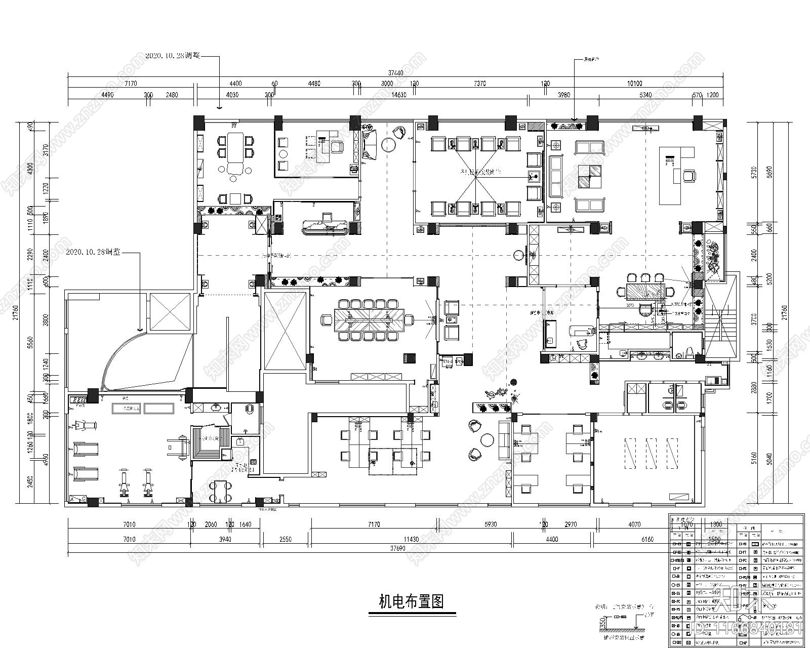 现代会所cad施工图下载【ID:1166840181】
