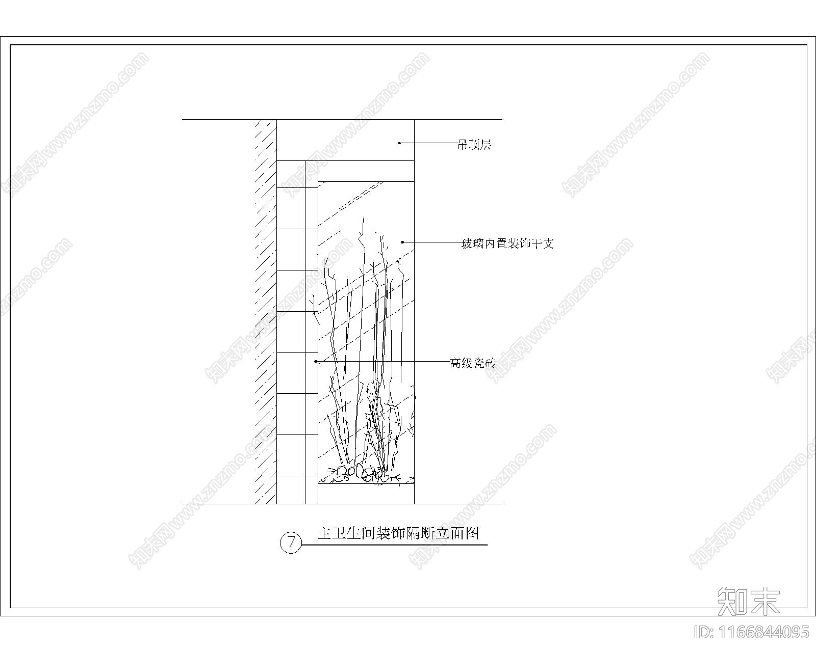 中式整体家装空间cad施工图下载【ID:1166844095】