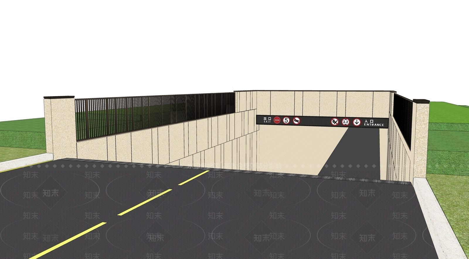 现代其他景观小建筑SU模型下载【ID:1166846524】