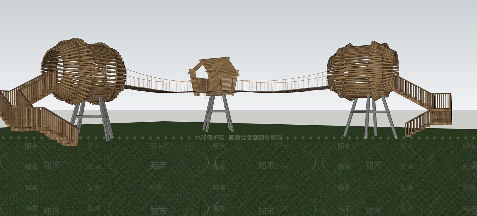 儿童器材组合SU模型下载【ID:1166846620】