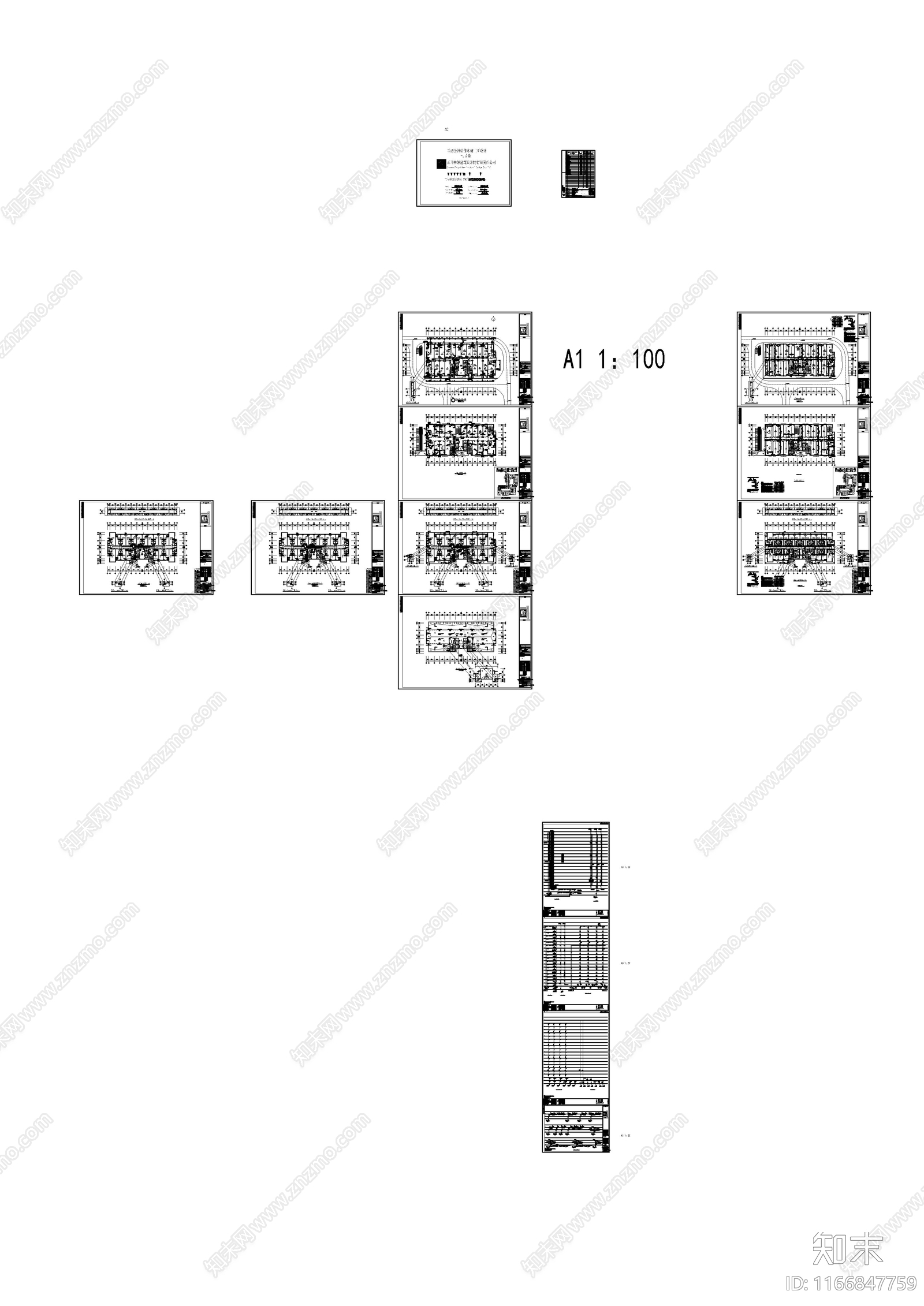 现代给排水图cad施工图下载【ID:1166847759】