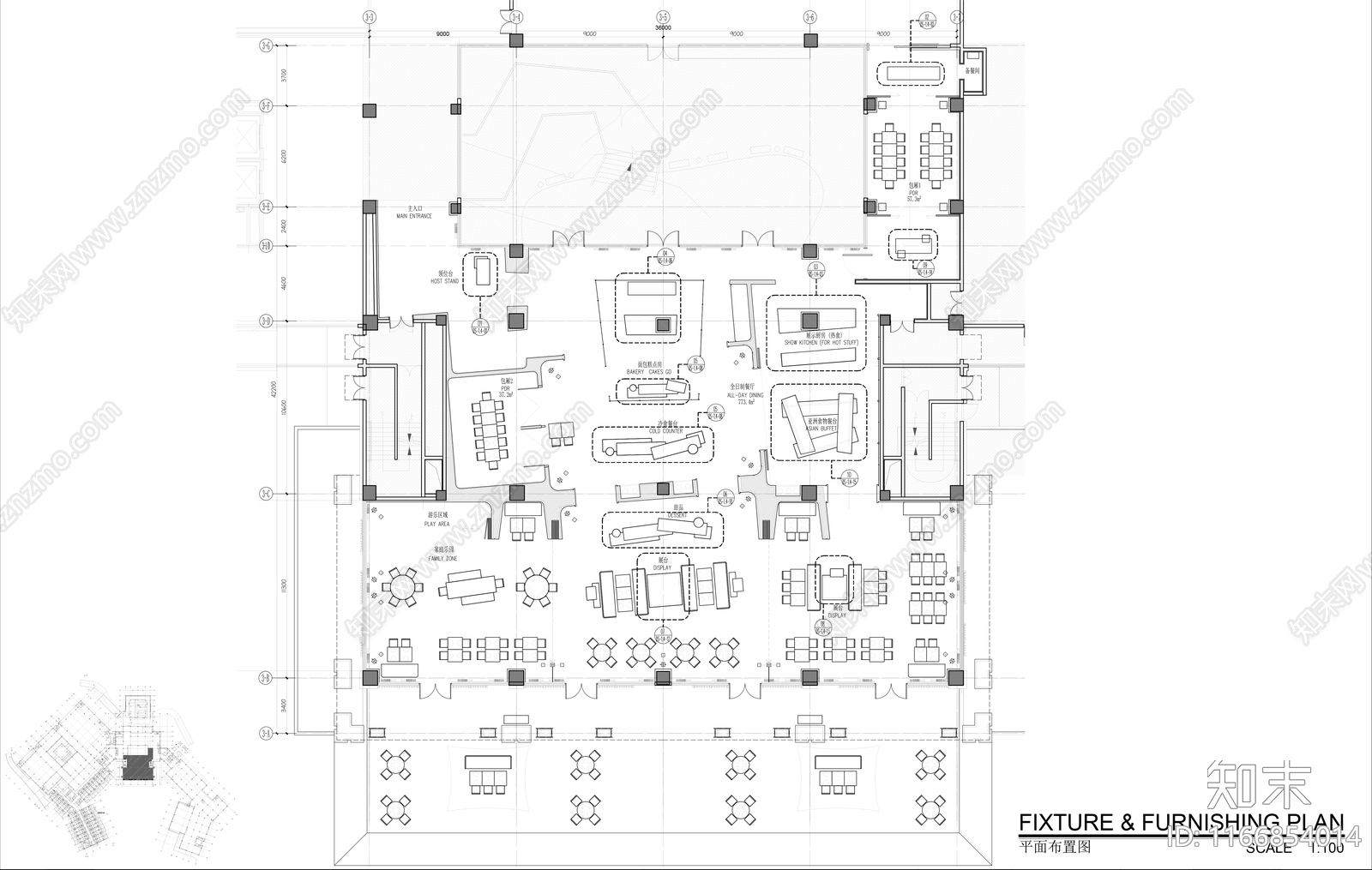 现代其他餐饮空间cad施工图下载【ID:1166854014】