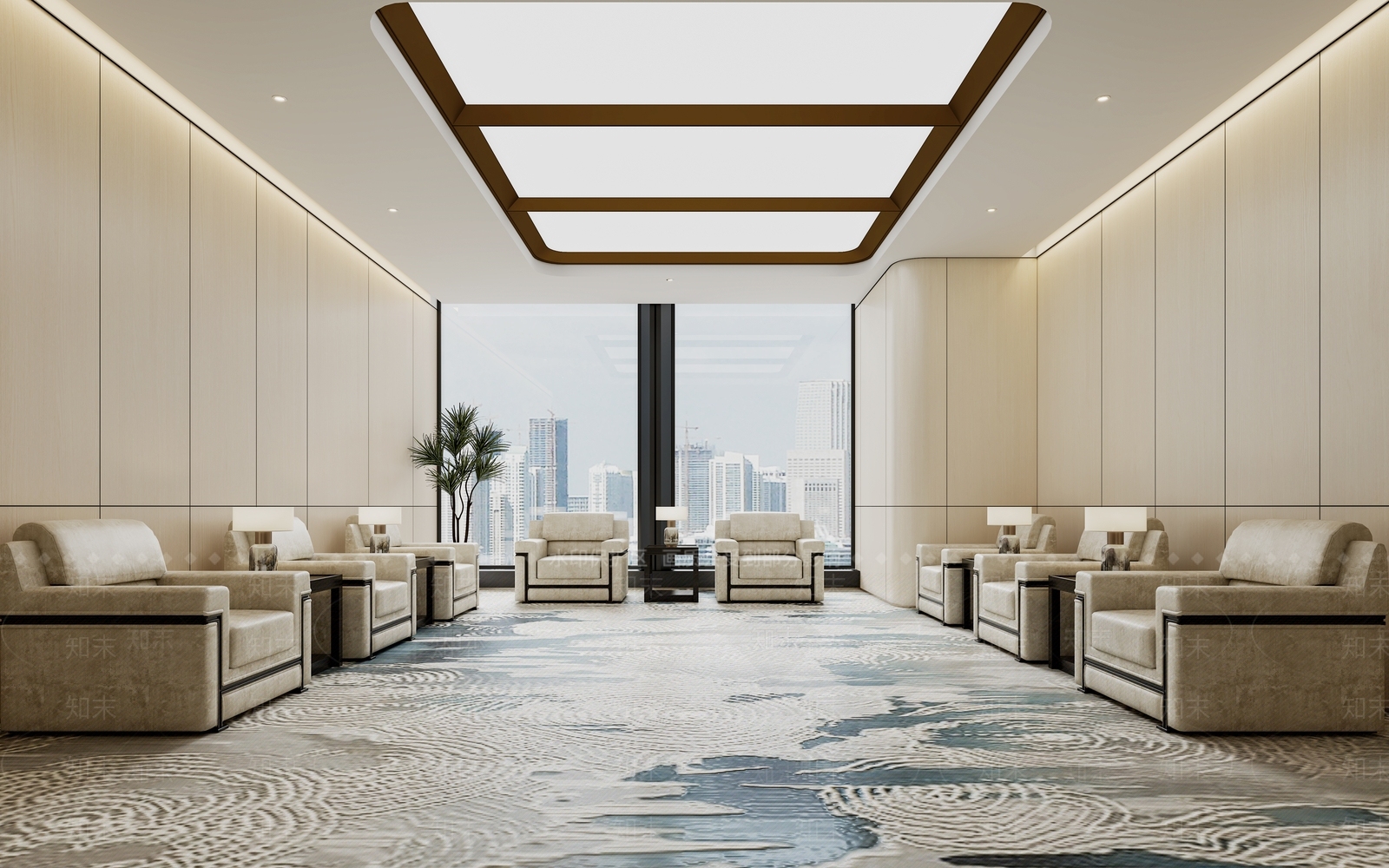 现代会议室3D模型下载【ID:1166855084】