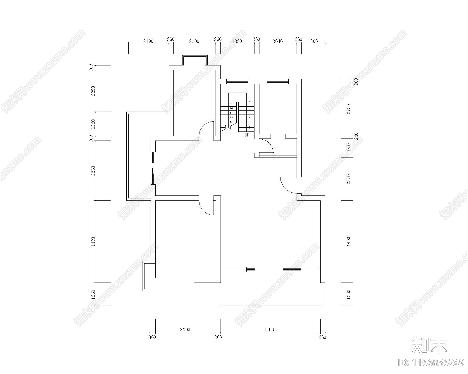 中式整体家装空间cad施工图下载【ID:1166856249】