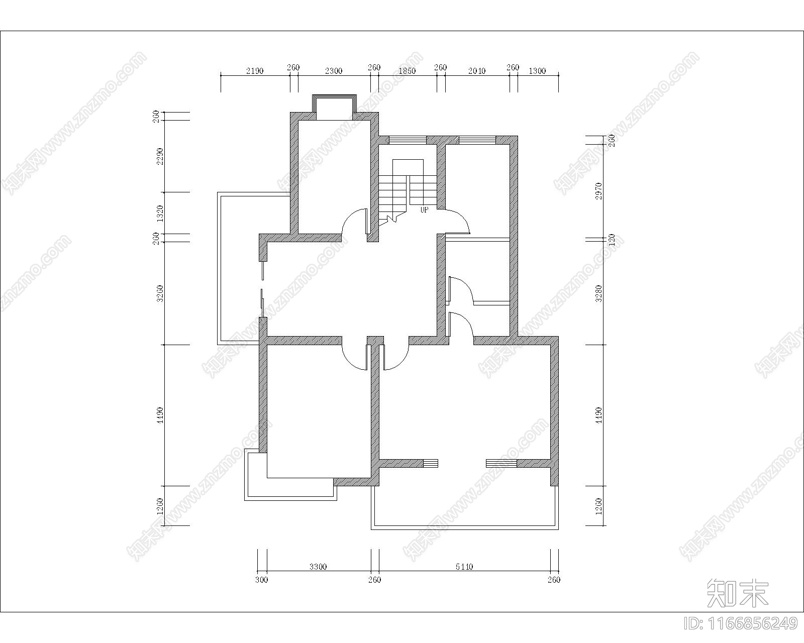 中式整体家装空间cad施工图下载【ID:1166856249】