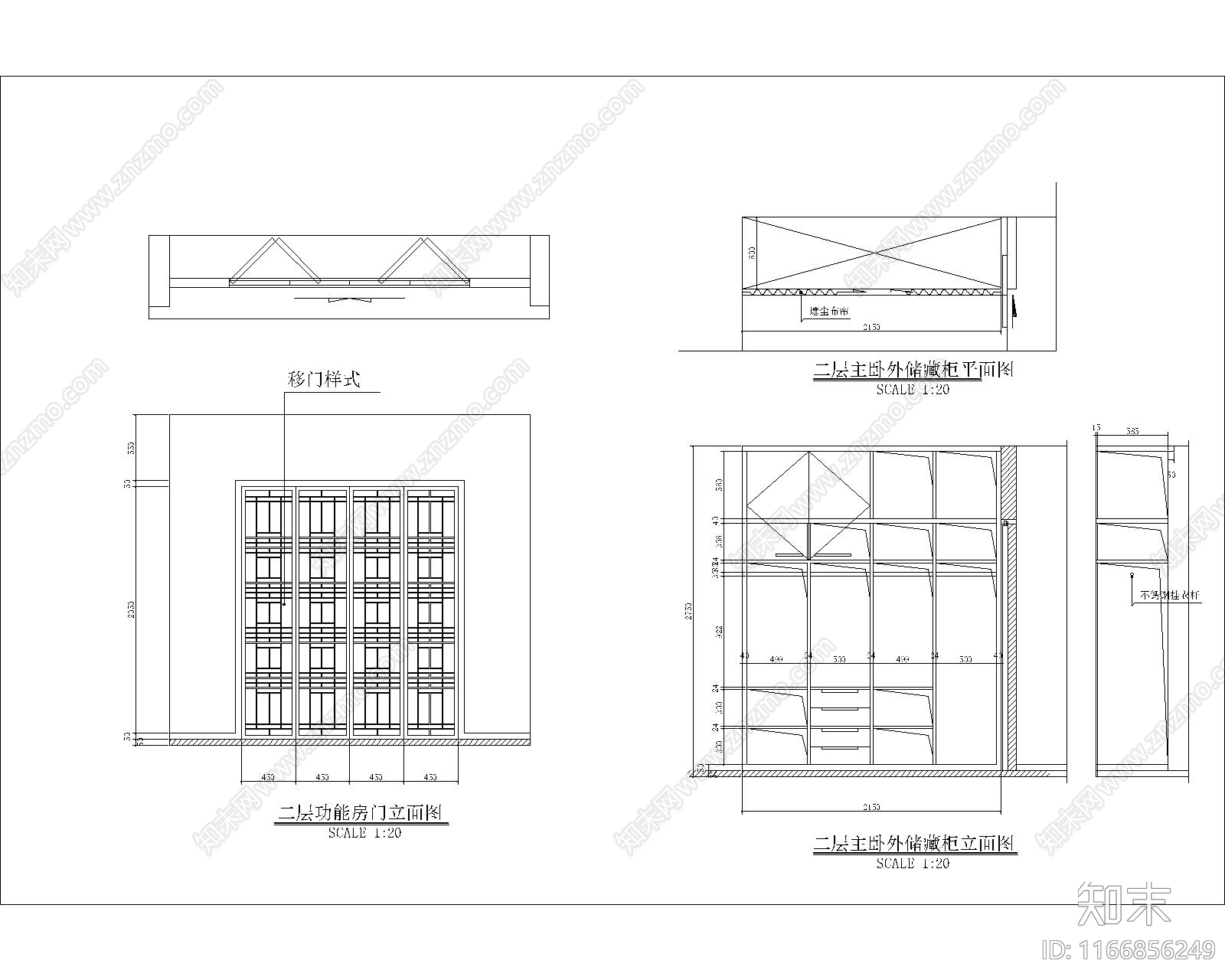 中式整体家装空间cad施工图下载【ID:1166856249】