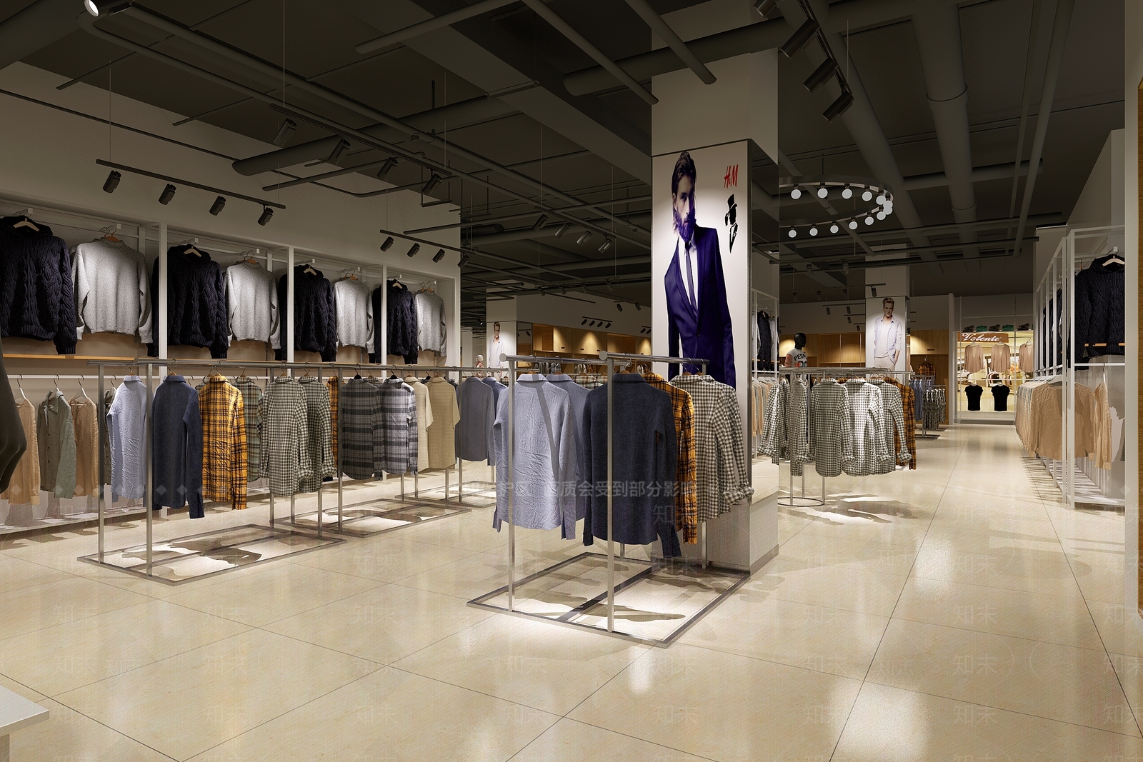 现代服装店3D模型下载【ID:1166857626】