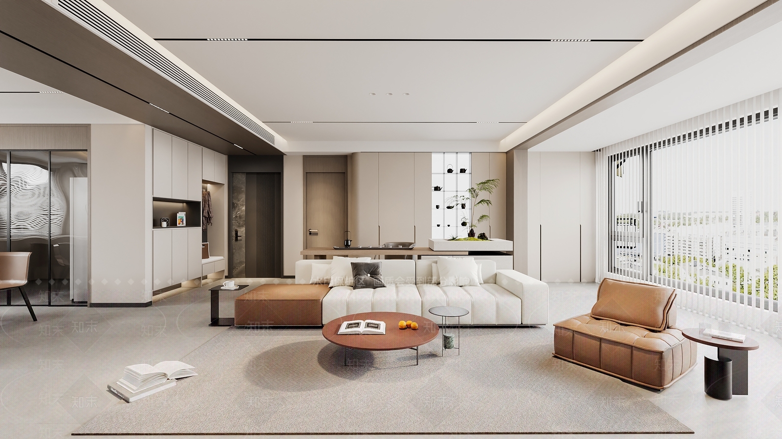 现代茶水间3D模型下载【ID:1214668522】