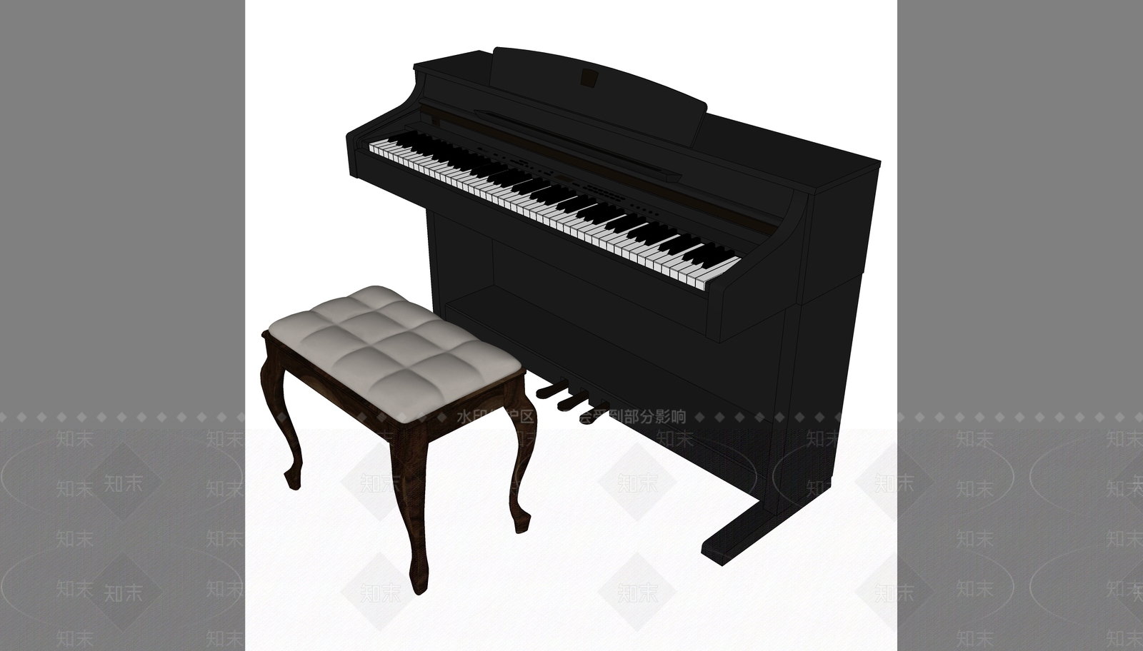 乐器SU模型下载【ID:1166865227】