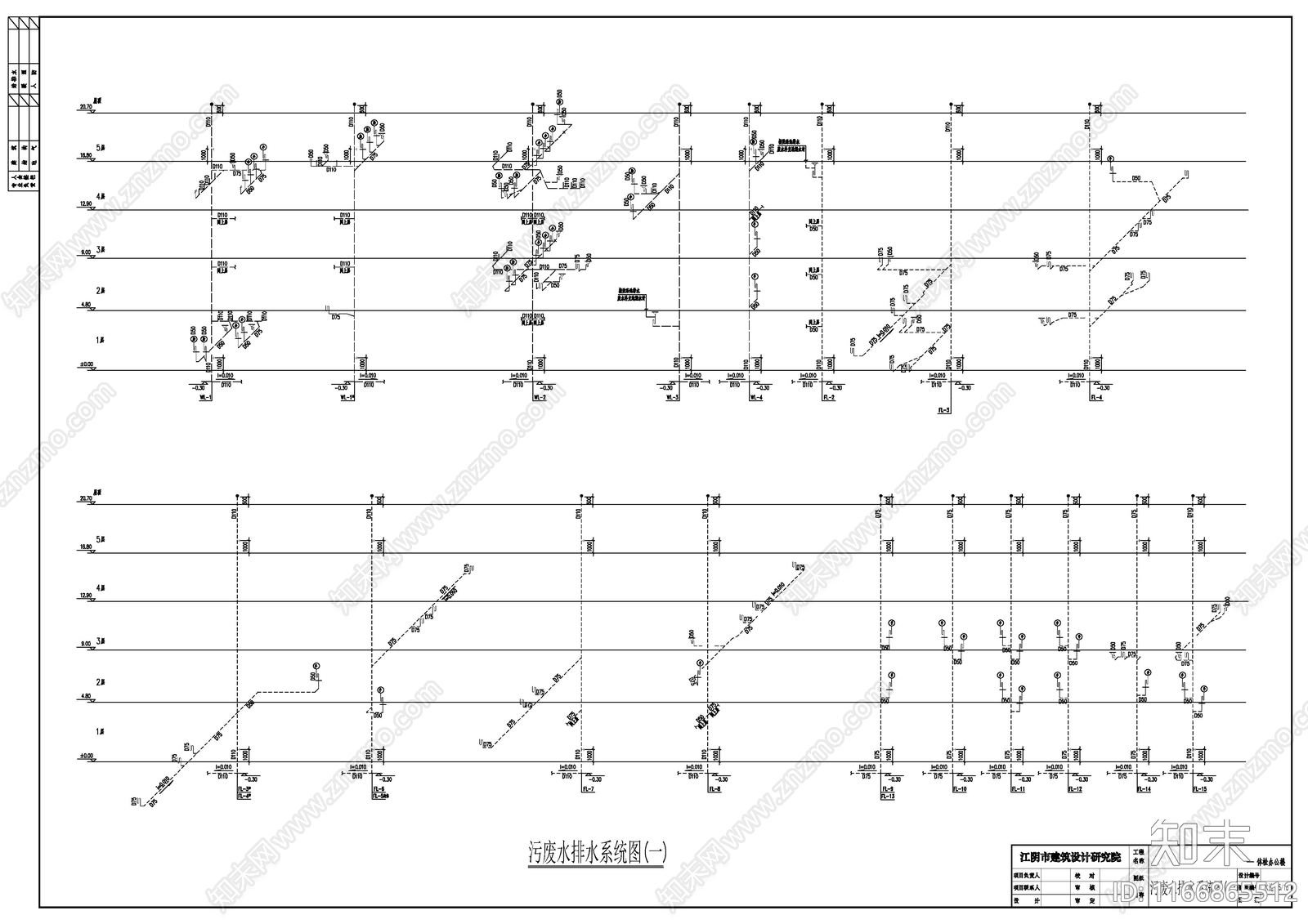 给排水图施工图下载【ID:1166865512】