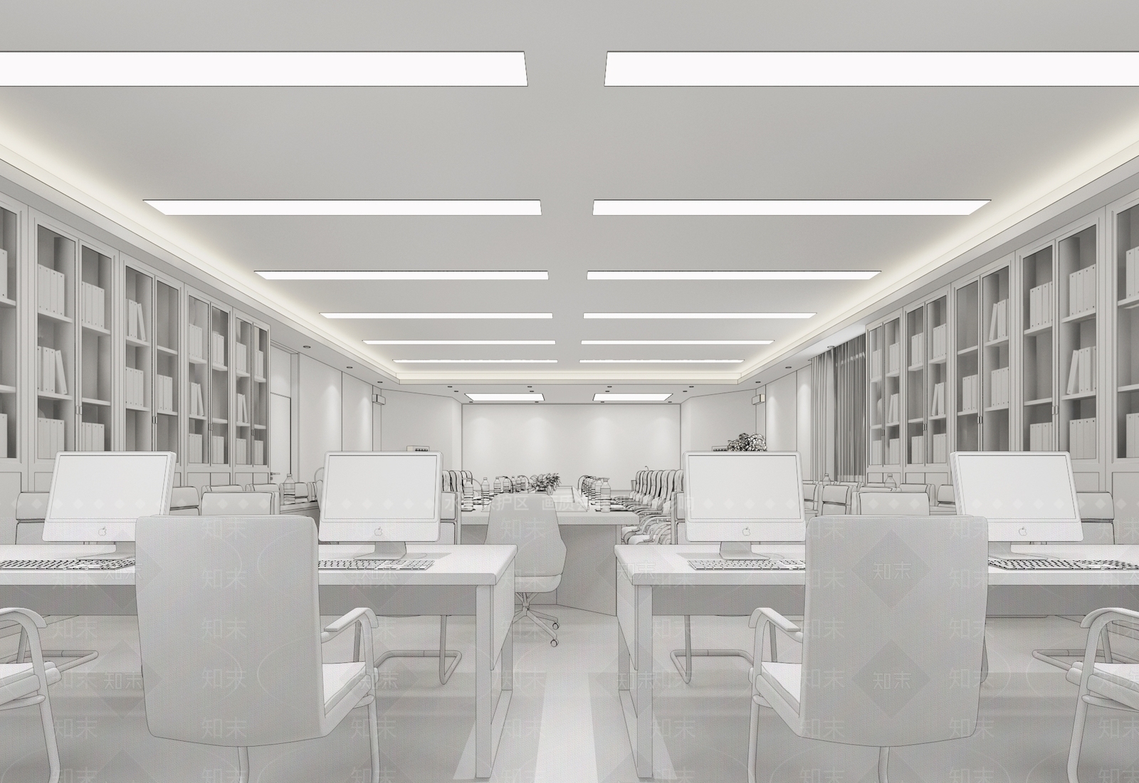 现代会议室3D模型下载【ID:1166866889】