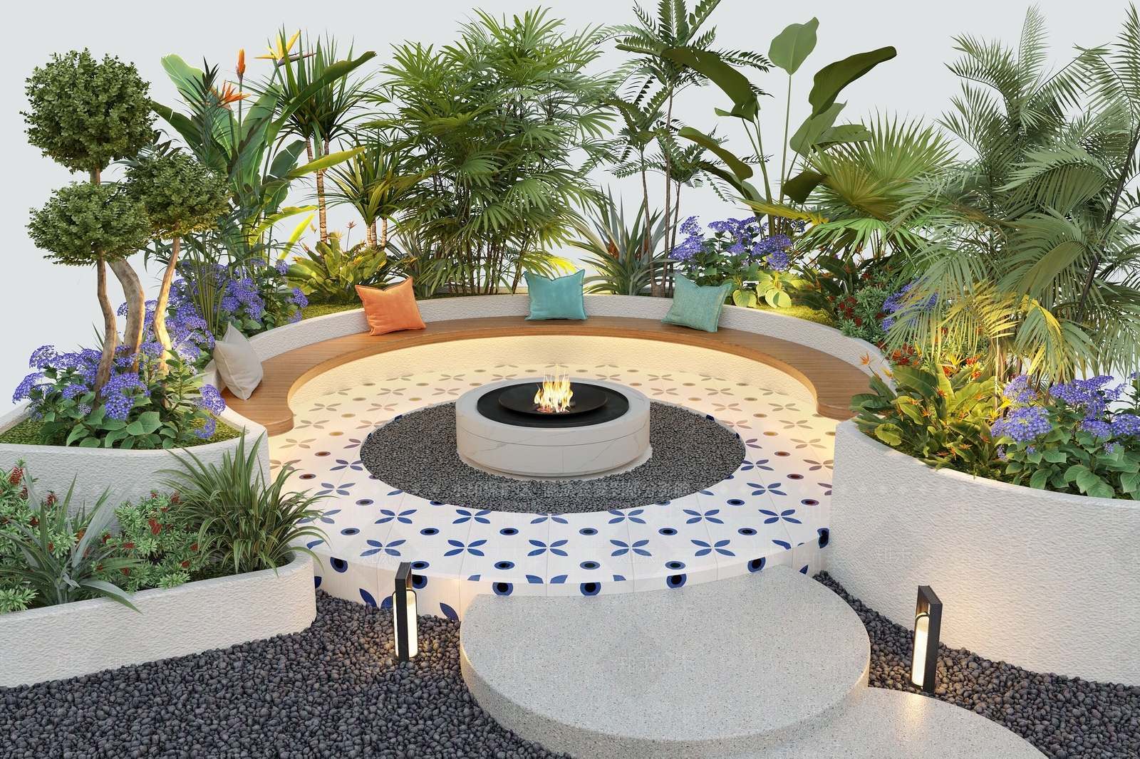 现代庭院3D模型下载【ID:1166870437】