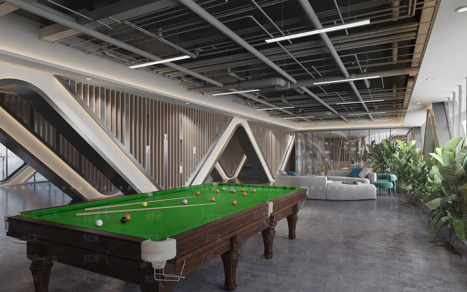 现代接待室3D模型下载【ID:1166880188】