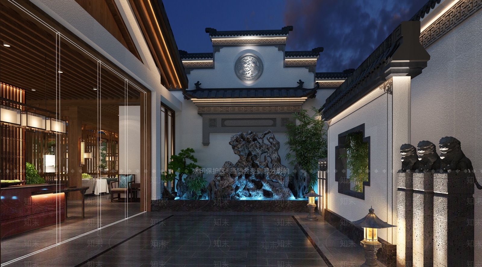 中式其他餐饮空间3D模型下载【ID:1166880536】